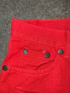 Reject Denim Bold Red Statement Jeans