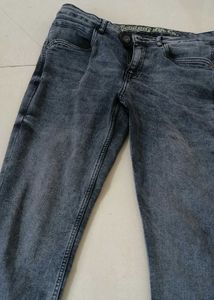 Washed grey Denim Jeans