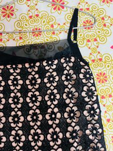 Elegant Black Lace Camisole Top