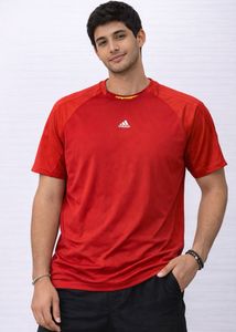 Adidas ClimaCool Red Sports T-Shirt Men Size M Ori