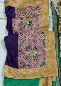New Double Colour Banarasi Silk Saree