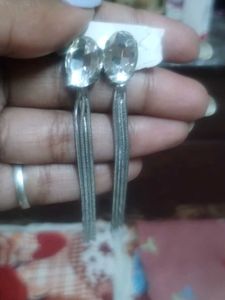 Elegant Drop Earrings with Crystals
