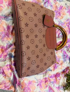 LV Inspired Pink Satchel