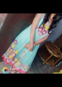 Designer Heavy Frock Suit 💙😍