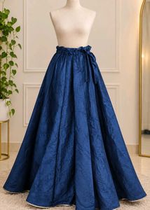 Elegant Blue Ethnic Skirt