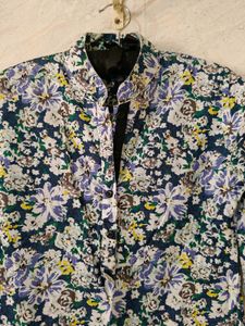Floral Print Shirt Dress / Kurta