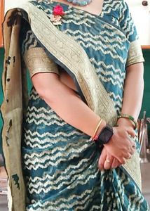 Woven Tissue Organza Saree Without Blouse