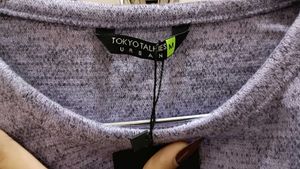 Women's Trendy Purple Cropped pullover top
