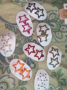 Star-Shaped Hair Clips – 2 Piece Set