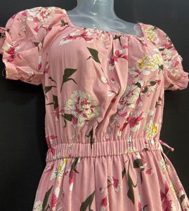 Women Pink Dress | Bust 34 | Length 50