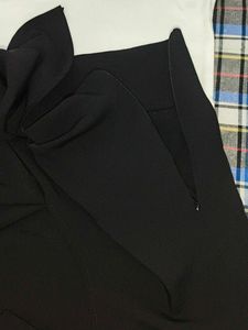 Chic Black short Twisted  Skirt