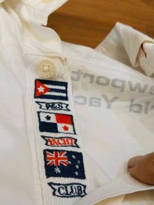 Paul &amp; Shark White Embroidered Button-Down Shirt