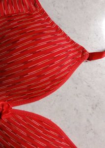 Red Striped Everyday Bra