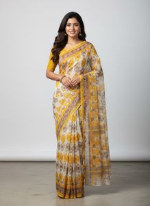 Elegant Printed Saree - Unique Design