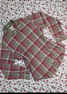 Cute Cozy Plaid Long Sleeve Button-Up Shirt