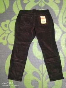Brown Corduroy High Waisted Pants