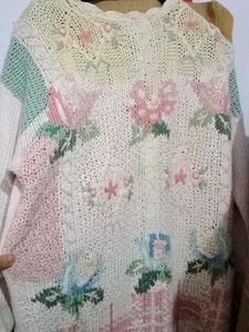 Floral Knit Cardigan