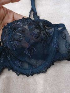 Beautiful Navy embroidery Bra