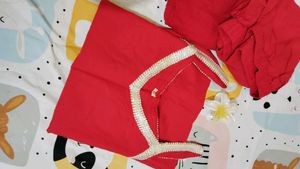 Stunning Red Kurti Set