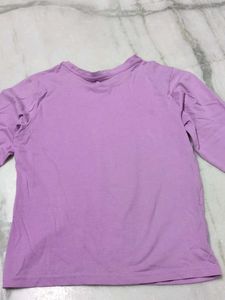 Lavender Graphic Print T-shirt