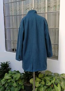 Blue Oversized Coat