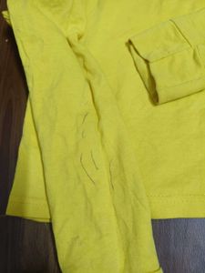 Vibrant Yellow NASA Graphic crop Hoodie..