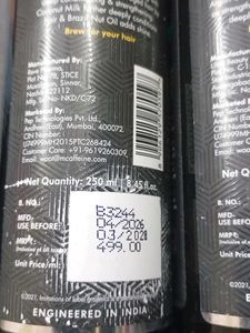 Caffeine Naked &amp; Raw Coffee Shampoo &amp; Conditioner
