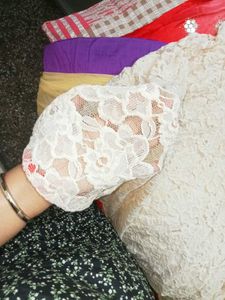 Elegant Lace Ethnic Gown