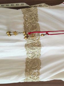 White Net &amp; Red Velvet Anarkali Suit