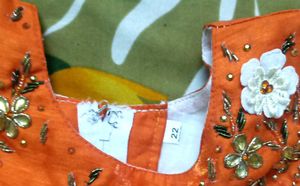 Gorgeous Orange Long Frock For Cute Girl Kids