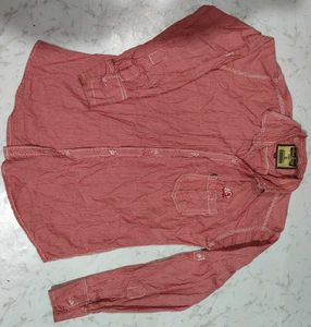Men's Stylish Red Gingham Shirt