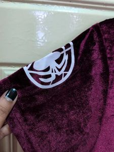 Velvet Mini Dress "I Was Born Amazing"