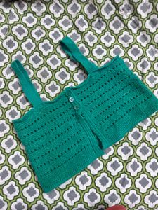 Green Knit Top