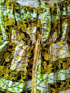 Vibrant African Print Peplum Top