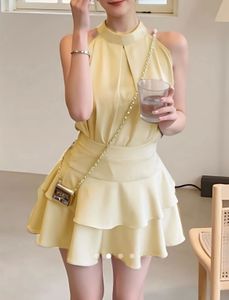 Savana Halter Neck Ruffle Co ord set