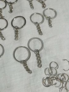 set of 14 Metal Keychains with jumprings