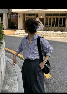 Korean Pintrest Chic Black Puff Sleeve Top