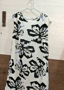 GOWN With BLACK INNER TSHIRT