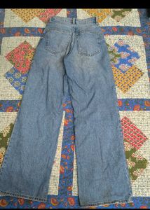 Light Wash Wide Leg Denim Jeans