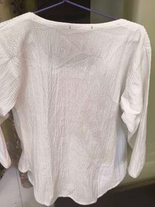 Classic White Textured Top