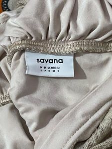 Savana halter neck metal detail top