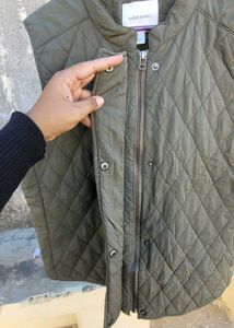Olive Green Vest Jacket