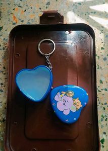 COMBO Of BTS Metallic Box Keychain And Gel Pens