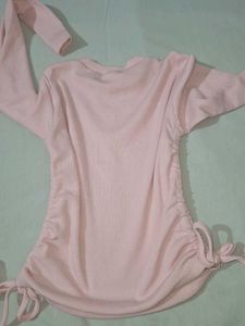 Cute Pink Ruched Top