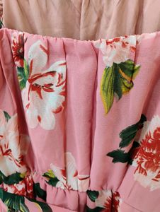Floral Strappy Dress with Belt