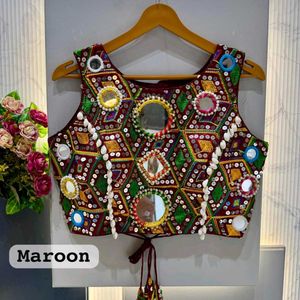 Designer Embellished Blue Blouse