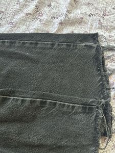 Grey Wash Cropped Denim Jeans