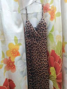 Leopard Print Maxi Slip Dress