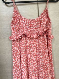 Floral Print Spaghetti Strap midi Dress