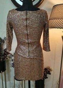 Sparkling Sequin Cutout Mini Dress